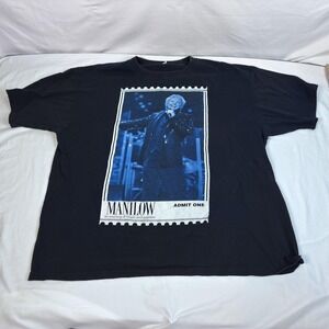 Manilow Shirt Mens XL Black 2008 Concert Tour An Evening Music Passion